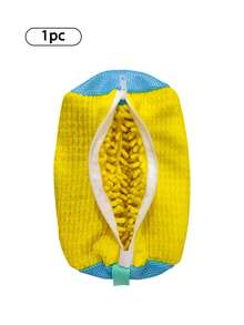 2/1pc 360° Washing Machine Shoe Bag, Suitable For All Shoe Types, Such As Sneakers, Canvas Shoes, Kids Shoes, Men's Shoes, Women's Shoes, Etc. Contains Rich Wool To Prevent Deformation, Machine Washable, Air Dry, Protective Laundry Bag/Bathroom Accessories/Daily Household Essentials/Travel Back To School Essentials