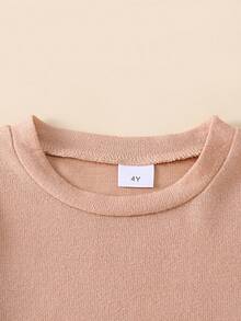 Conjunto de 5 camisetas casuais de manga comprida para meninos, cor sólida, macias e confortáveis, para atividades ao ar livre, outono/inverno - Multicolorido - Ver 4