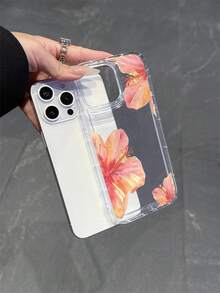 Magnetic Flower Design Phone Case Compatible With IPhone 16 ProMax, Magnetic Charging IPhone 14 Pro Lens Protection Cover, Soft Silicone Transparent Minimalist Protective Case Compatible With IPhone 13/15 Plus, Anti-Fall High-End Feeling, Compatible With Samsung A15/A16/A35/A54/A55/A56/S22/S22 PLUS/S22 ULTRA/S23/S23 FE/S23 PLUS/S23 ULTRA/S24/S24 FE/S24 PLUS/S25 PLUS/S24 ULTRA/S25 EDGE/S25 ULTRA - Multicolor - View 4