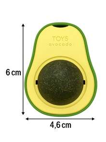 Interactive Avocado Cat Toy With Catnip Ball - 綠色 - 查看 3