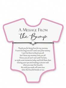 10 套/20 件婴儿送礼会礼物，可爱心形手链 + 愿望卡，适合婴儿送礼会、性别揭秘派对礼物 - 粉色 - 查看 11