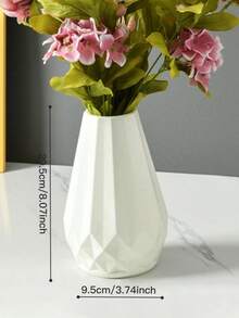 Bình Hoa Phong Cách Tối Giản Hiện Đại, Được Sử Dụng Để Trang Trí Nhà Cửa, Thủ Công Trung Tâm Cho Phòng Khách, Nhà Bếp, Văn Phòng, Đám Cưới - trắng - Xem 9
