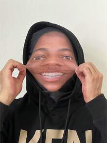 1pc 3D Full Face Mask/Masquerade Costume/Face Performance/Prank/Dust-Proof Balaclava, Suitable For Halloween, Live Streaming Pranks, Easter, Theme Parties, Stage Performance, Thanksgiving, Funny Face Disguise