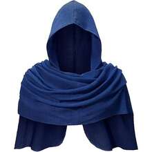 COS Medieval Hooded Scarf, Renaissance Hooded Scarf, Cosplay Costume For Stage Performance, Performance Outfit