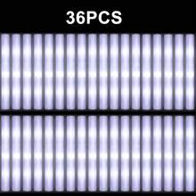 36 件 LED 白色泡沫棒白光闪光欢呼棒婚礼棒婚礼新娘礼物派对单夜灯狂欢派对发光氛围用品夏季生日礼物海滩返校学校用品房间装饰