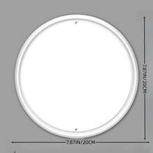 8x8 Inch Round Metal Welcome Paw Print Wall Decor, Suitable For Bars, Cafes And Clubs, Perfect Room Decoration, Random Hole Style - Multicolor - View 3