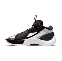 Nike  Zoom Freak 5 EP Basketball Shoes, Black/White Colorway, Cushioned, Supportive, Ankle-Friendly, Suitable For Training And Games - Black and White - View 2