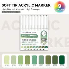 Set di 171 colori di pennarelli acrilici liquidi diretti Languo, penne riempitive con testina morbida e capacità elevata, colori macaron, grigio, marrone e colorati, adatti per studenti, pittura di personaggi dei cartoni animati, impermeabili per carta, arte fai-da-te, graffiti su pietra, vetro e ceramica, disponibili in 207 colori, idea regalo, essenziali per il ritorno a scuola, forniture per l'arte di San Valentino, set di cancelleria