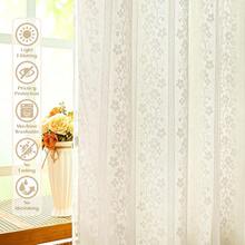 Linen Curtains For Bedroom, Double Layered Boho Curtain For Living Room Farmhouse Curtain 84 Inch Length 2 Panels Set, Rustic Curtains & Drapes Rod Pocket With Tiebacks, 52 X 84 Inch, Beige - Beige52Wx84LPackof2 - View 5