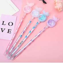 4 件套，可爱蝴蝶、可爱猫咪、麋鹿角菊花图案风格凝胶墨水笔，凝胶笔，圆珠笔，带闪光，时尚黑色书写滚珠笔，耐用学生塑料材质，派对文具礼品，青少年成人，男孩和女孩在家，教室，期末考试，办公室通用书写笔，书写笔，签名笔，圣诞节和节日礼物 - 彩色 - 查看 5