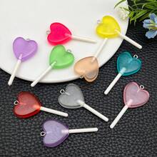 1 Pack Mixed Cute Resin Love Bear Lollipop Cake Rainbow Charm Kawaii Resin Pendant For Jewelry Necklace Bracelet Earrings Making Diy Crafts - Multicolor - View 15