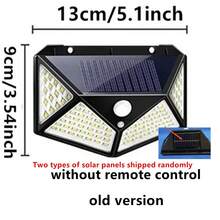 1 Stück Solar Wandleuchte, Solarleuchte für Außen, 5 Köpfe Solar 300 LED/ 1 Kopf 100LED Licht für Außen mit Bewegungssensor, wasserdicht, Weitwinkel-Beleuchtung Wandleuchte für Garten, Hof, Straße (100/300LED optional)