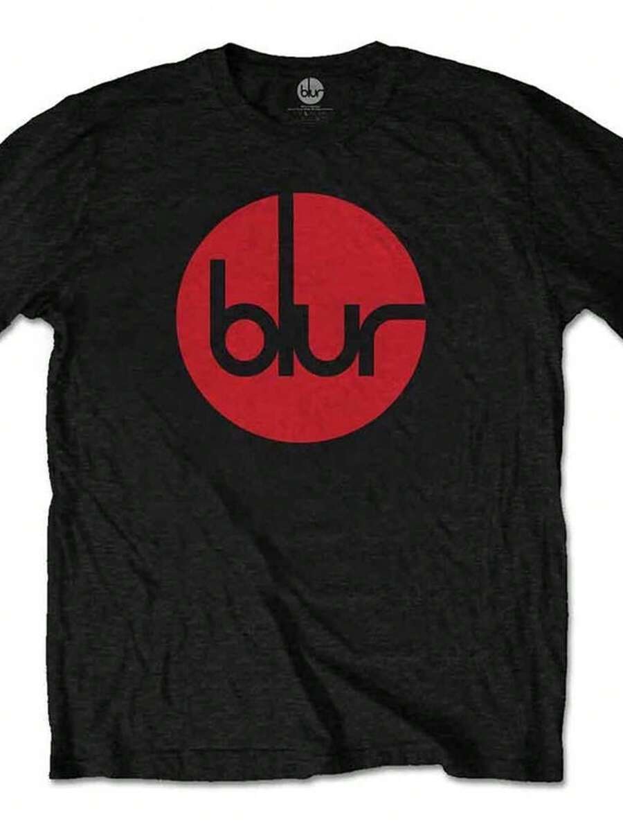 BLUR Circle Logo Band T-Shirt - màu đen - Xem 1