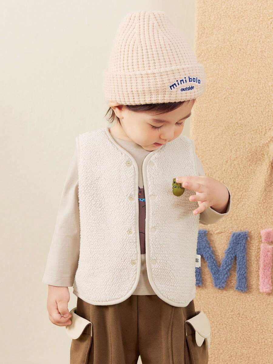 Áo khoác nỉ hai mặt cho trẻ em 2-5 tuổi, dày dặn, mềm mại, ấm áp và thoải mái, áo khoác ngoài mùa thu. - thẻ vỏ - Xem 1