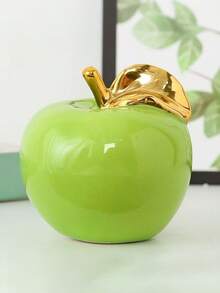 1 pièce Décoration de pomme en céramique pour Noël, décoration de bureau et de salon pour la maison. Artisanat parfait pour la vitrine de magasin et cadeau de Noël surprenant