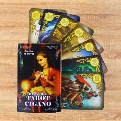 Baralho Tarot Cigano 36 Cartas com Manual iniciante em português