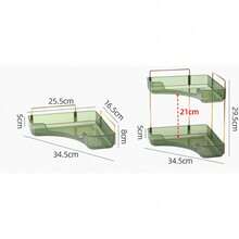 2-Tier Corner Bathroom Counter Organizer – Classic Storage Shelf For Makeup, Perfume & Toiletries, Space-Saving Countertop Tray Fits Bathroom, Dresser, Kitchen (Gold) - 黃金-2 級 - 查看 5