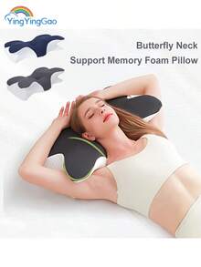 LIPETY Memory Foam-Kissen, Memory Foam-Nackenkissen, ergonomisches Kissen zur Linderung von Nackenschmerzen, Bettkissen zum Schlafen, Nackenkissen für Seiten-, Rücken- und Bauchschläfer, perfekte Wahl für Zuhause oder Urlaubsreisen
