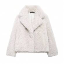 SHIBASHAN Winter Women Fashion Lapel Faux Fur Jackets With Pocketshttps://Img.Ltwebstatic.Com/V4/J/Spmp/2025/10/15/54/1760492123bcbc50faff5c64aaa2f215a6bc546639.Jpg Elegant Long Sleeve Warm Fluffy Coat - Beige - View 4
