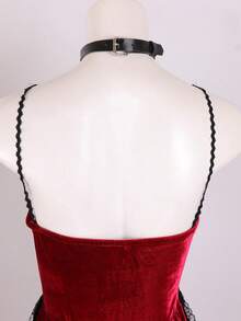 Vintage Collar Choker Punk Gothic Leather Choker Necklace For Unisex Cosplay Costume Accessories Gift