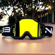 1 Piece, Outdoor Cycling Goggles, Motorcycle Off-Road Dust Goggles, Sports Windproof Ski Goggles, A Variety Of Lenses To Choose From, Suitable For Cycling, Skiing, Surfing - 彩色 - 查看 9