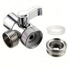3-Way Diverter Valve Faucet Connector Adapter Faucet Extender Distributor Valve Distributor