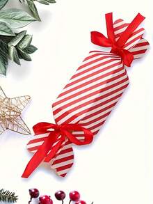 45/90 Pcs Red Gift Boxes With Ribbons, Multi-Purpose Paper Gift Boxes, Suitable For Carnival, Christmas, Thanksgiving, New Year, And Multi-Functional Party Gift Box Packaging