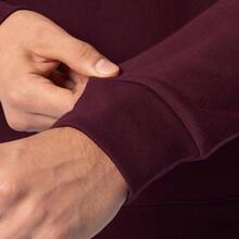 Fruit of the Loom Eversoft - Sudadera de Forro Polar con Cuello Redondo para Hombre, Absorbe la Humedad y Transpirable, Tallas S-4x - Granate - Ver 4