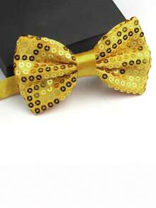 1pc Men's Suit Shirt Party Decoration Sequin Bow Tie - Multicolor - View 7