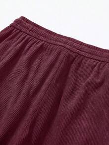 Men's Casual Straight Leg Corduroy Pants, Personalized Printed, Loose Fit, Versatile, Suitable For Spring And Autumn