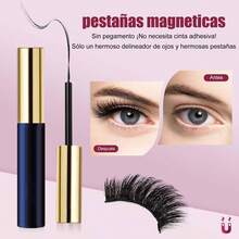 5 Pairs Magnetic False Eyelashes With 2 Eyeliners And Tweezers, 3D Natural Mink False Eyelash Set And Matte Eyeliner Pencil, Self-Adhesive With Magnet, Waterproof And Reusable - màu đen - Xem 6
