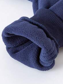 mini bala Kids Anti-Static Fleece Two Pieces Set Soft Cozy Warm Long Sleeve Top And Pants