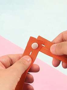 Random Colors Elastic Bundling Straps With Snap Buttons - Reusable Hold Organizers For Taming Messy Clothes, Towels & Small Items, Perfect For Travel, Home Closet, Laundry & Suitcase Organization, Adjustable Clothing Storage Strap With Button, Travel Luggage Space Saver, Drawer & Closet Organizer