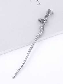 3pcs/1pc Metallic Hair Clip, Minimalist Geometric Line Design, New Chinese Style Retro Hair Accessory For Women, Bun Extension, Hair Bun Maker, Bun Hair Piece, Hair Styling Pins, Pins For Hair, Bobby Pins