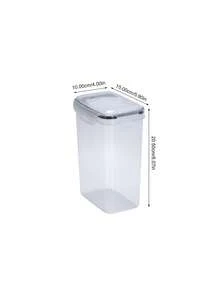 2pcs/4pcs Cereal Storage Container Set, Lid Can Be Opened, 0.8L/1.4L/1.6L/2.0L/2.5L Grain Rice Bucket, Food Divider, Plastic Grain Storage Container With Labels And Pen (Can Be Purchased Separately) - Clear - View 10