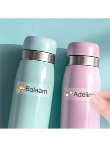 30 ملصق شخصي مطبوع مع اسم الطفل ورسوم كرتونية مضحكة للصور الذاتية (سيلفي) ، هدايا لوازم مدرسية ، ملصقات علب غداء الطلاب ، ملصقات قرطاسية الفصل ، ملصقات مقاومة للماء ملونة لملابس المكتب