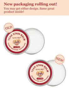 GJYC PET 宠物泪痕预防膏，含专业粉刷，适用于狗和猫的眼部护理，天然驱泪，温和清洁，有效且无刺激，1 盎司 - 杏色 - 查看 12