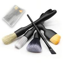 8-Piece Auto Detailing Brush Set For Interior Or Exterior Cleaning, Dusting Cleaning Supplies, Badge Tools, Vents, Wheels, Leather Interior Seats