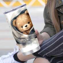 1pc 20 Oz Stainless Cup, Best Rated Travel Coffee Mug, Engineered For Minimal Heat Transfer, Kitchen Accessories, Bringing Your Own Drinks To Movie Nights, Wrapped In Wonder