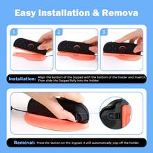 IINE 2pcs Mouse Stand Grip For Switch 2, Supports Protective Case, Non-Slip Bracket, Ergonomic Ring Stand, Mouse Mode, Durable ABS Construction, Game Accessories