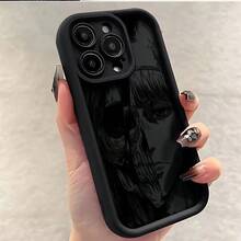 Entrega Local Nueva Funda de Teléfono de Personaje de Anime El Niño y el Gigante con Colmillos Completos para iPhone 16 15 14 13 12 11 Pro Max Mini XR XS X 7 8 Plus, Cubierta Trasera de TPU Suave a Prueba de Golpes - Blanco antiguo - Ver 8