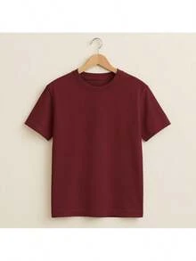 Kit 5 Plain T-Shirts Casual Stylish Minimalist Unisex Male Female 100% Cotton Premium Top Streetwear New Release Immediate Shipping Various Colors!! Plus Size - 查看 2