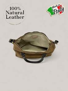 Mochila de gran capacidad, textura de lienzo retro, multifuncional y elegante, bolso de playa de alta gama, bolsa de compras, bolso de mano de gran capacidad, bolso de mano con textura única, bolso cruzado con cremallera y doble correa para el hombro, bolso de lienzo retro, bolso de mensajero monocromo de moda. - Granate - Ver 5