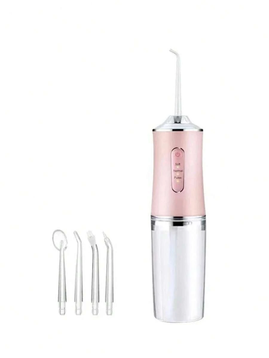Rechargeable Oral Dental Irrigator 220ml Hygiene Oral Cleaning Portable Tooth Cleaner - Rose - View 1