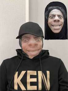 1pc 3D Full Face Mask/Masquerade Costume/Face Performance/Prank/Dust-Proof Balaclava, Suitable For Halloween, Live Streaming Pranks, Easter, Theme Parties, Stage Performance, Thanksgiving, Funny Face Disguise