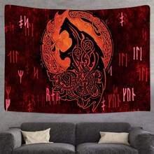 Viking Tapestry For Men Decor  Tapestries Meditation Runes Ancient Art Wall Hanging Tapestries Multi-Use Blanket Decor Tapestry For Bedroom Living Room & Dorm-40"X30" ,60"X40" ,60"X 51" ,80"X60" - GTLSFS8 - 查看 2