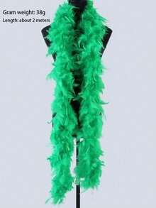 Boa de plumas, accesorios de disfraz para fiesta DIY, boas de plumas de colores, decoración de bufanda, adecuado para fiesta de cumpleaños, Halloween, Navidad, carreras de caballos, té, Nochevieja, concierto y decoración del hogar, boda de baile, actuación en el escenario, disfraz y accesorios de carnaval, suministros para fiestas, accesorios de disfraz de Halloween