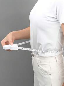 Nastro da fitness compatto in plastica - Strumento di misurazione della circonferenza corporea facile da usare per braccia, gambe, vita e torace - Righello morbido portatile per studenti e uso domestico, metro a nastro, metro a nastro telescopico automatico per misurazione corporea e perdita di peso, metro da sarta preciso per sartoria, cucito, fitness, artigianato, abbigliamento