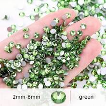 Hạt pha lê nhựa 2mm-6mm, hình kim cương đáy phẳng, màu đen không qua xử lý nhiệt, thích hợp cho các dự án thủ công DIY, trang trí cốc, chai, đồ thủy tinh, quần áo, pha lê lấp lánh số lượng lớn, đồ trang trí thủ công. - màu đen - Xem 10