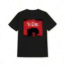 THE CURE Men's Black Rock Band Graphic T-Shirt - 1989 Disintegration Tour Print, Short Sleeve Round Neck Casual Summer Tee, Machine Washable - nâu sẫm - Xem 2